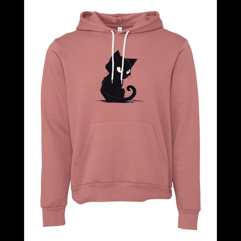 Cartoon Black Cat Bella canvas hoodie 3719